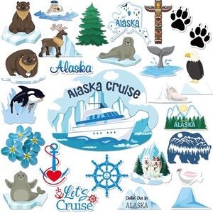 Alaska Cruise door magnets